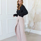 Wrap High Waisted Regular Fit Pants