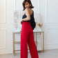 Wrap High Waisted Regular Fit Pants