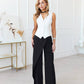 Wrap High Waisted Regular Fit Pants