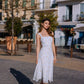 Sleeveless Chiffon Midi Dress