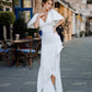V-Neck Midi Dress