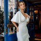 V-Neck Midi Dress