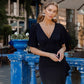 V-Neck Midi Dress
