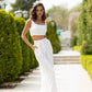 Sleeveless Top & Wide-Leg Pants 2-Piece Set