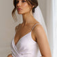 V-neck Satin Midi Dress