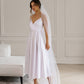 V-neck Satin Midi Dress