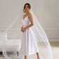 V-neck Satin Midi Dress