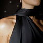 Monica Halter Neck Satin Maxi Dress