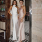 Monica Halter Neck Satin Maxi Dress