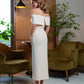 Julie Puff-Sleeve Midi Dress
