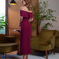 Julie Puff-Sleeve Midi Dress