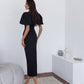 Julie Puff-Sleeve Midi Dress