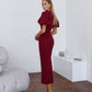 Julie Puff-Sleeve Midi Dress
