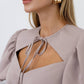 Julie Puff-Sleeve Midi Dress
