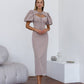 Julie Puff-Sleeve Midi Dress