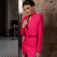 Crop Jacket Asymmetric Skirt Suit 2-Piece