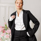 Alexa Notch Lapel Jacket Flared Pants Suit 2-Piece