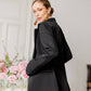 Alexa Notch Lapel Jacket Flared Pants Suit 2-Piece