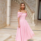 Off-The-Shoulder Midi Dress