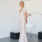 Satin Puff Sleeve Maxi Dress
