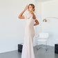 Satin Puff Sleeve Maxi Dress