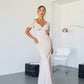 Satin Puff Sleeve Maxi Dress