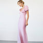 Satin Puff Sleeve Maxi Dress