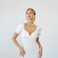 Satin Puff Sleeve Maxi Dress