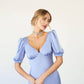 Satin Puff Sleeve Maxi Dress