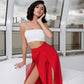 High Waist Slit Cuff Сulottes
