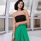 High Waist Slit Cuff Сulottes