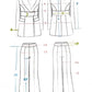 2-Piece Formal Pantsuit With Deep V Jacket