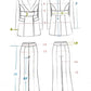 2-Piece Formal Pantsuit With Deep V Jacket
