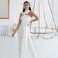 Jumpsuit With Corset And High Waisted Skinny Pants Decorated With Bow In Front