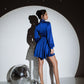 Silk Dress Mini A-line Long Sleeve