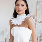 Jumpsuit With Corset And High Waisted Skinny Pants Decorated With Bow In Front