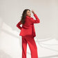 Belted Wide-Leg Suit 3-Piece
