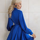 Silk Dress Mini A-line Long Sleeve