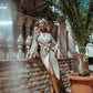 Wrap Long Sleeve Midi Dress
