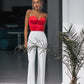 Satin Sweetheart Crop Top