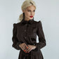 Satin Midi Dress Sheath Long Sleeve & Collared Neckline