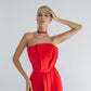 Jumpsuit With Corset And High Waisted Skinny Pants Decorated With Bow In Front