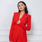 2-Piece Formal Pantsuit With Deep V Jacket