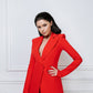 2-Piece Formal Pantsuit With Deep V Jacket