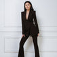 2-Piece Formal Pantsuit With Deep V Jacket