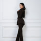 2-Piece Formal Pantsuit With Deep V Jacket