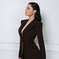 2-Piece Formal Pantsuit With Deep V Jacket