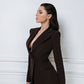 2-Piece Formal Pantsuit With Deep V Jacket