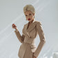 2-Piece Formal Pantsuit With Deep V Jacket