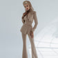 2-Piece Formal Pantsuit With Deep V Jacket